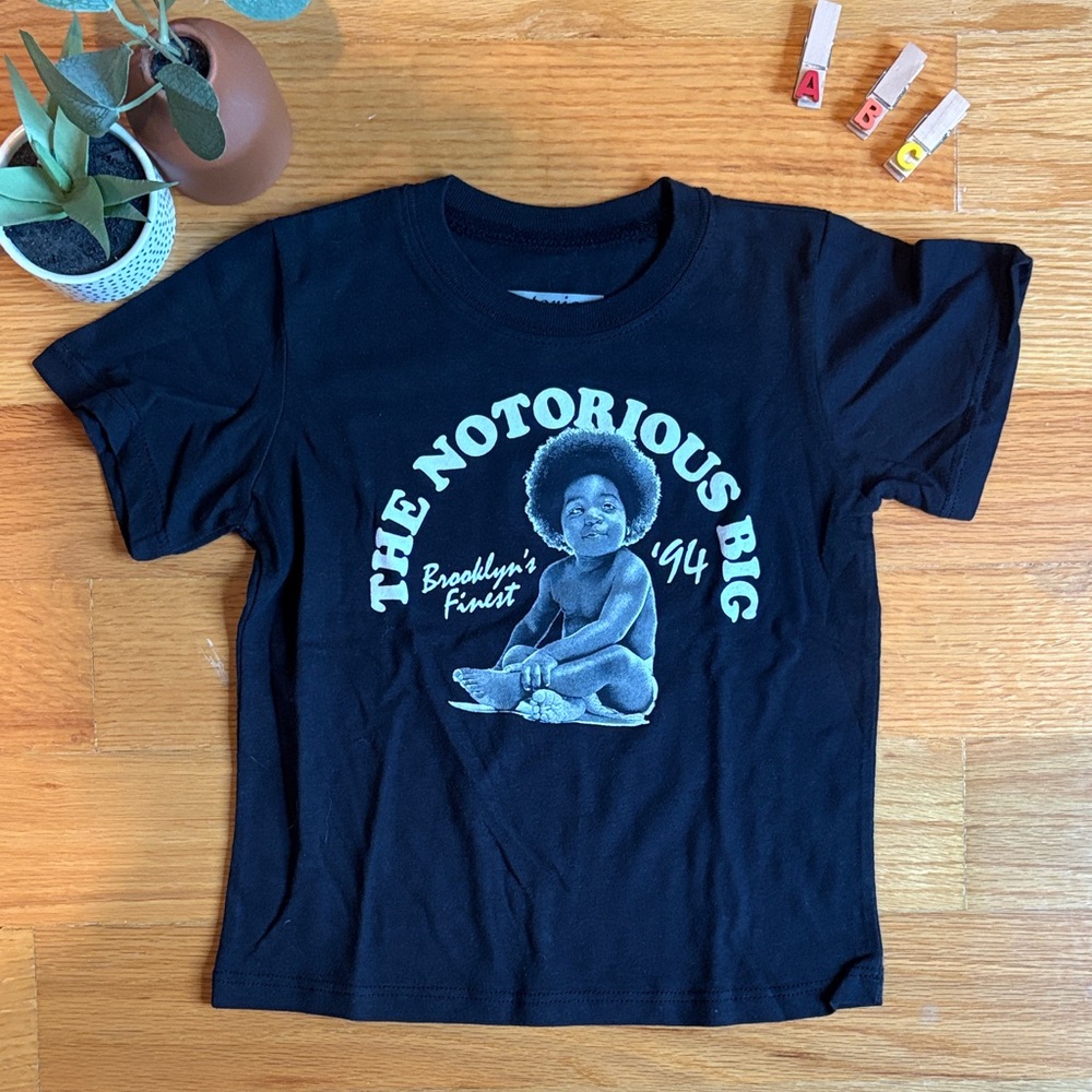 $4/21 3T The Notorious B.I.G. Kids Black T-Shirt